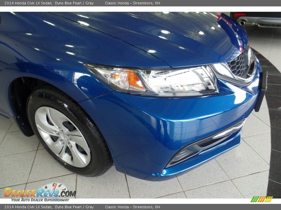 2014 Honda Civic LX Sedan Dyno Blue Pearl / Gray Photo #10