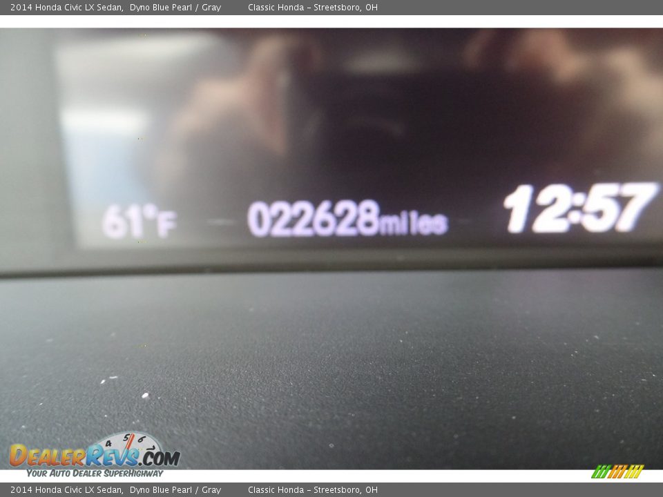 2014 Honda Civic LX Sedan Dyno Blue Pearl / Gray Photo #23