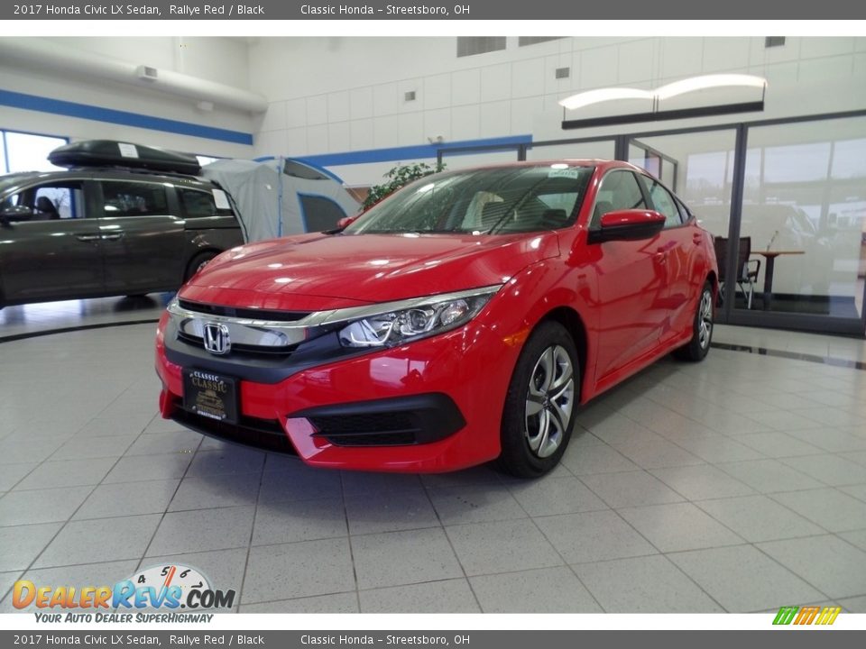 2017 Honda Civic LX Sedan Rallye Red / Black Photo #1
