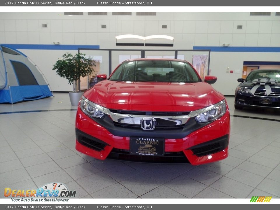 2017 Honda Civic LX Sedan Rallye Red / Black Photo #2