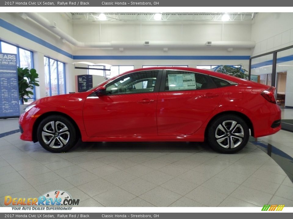 2017 Honda Civic LX Sedan Rallye Red / Black Photo #3