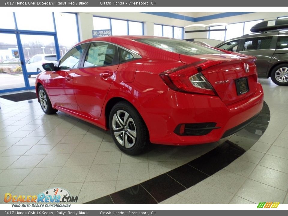 2017 Honda Civic LX Sedan Rallye Red / Black Photo #4