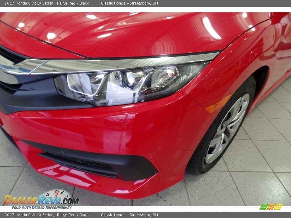 2017 Honda Civic LX Sedan Rallye Red / Black Photo #6