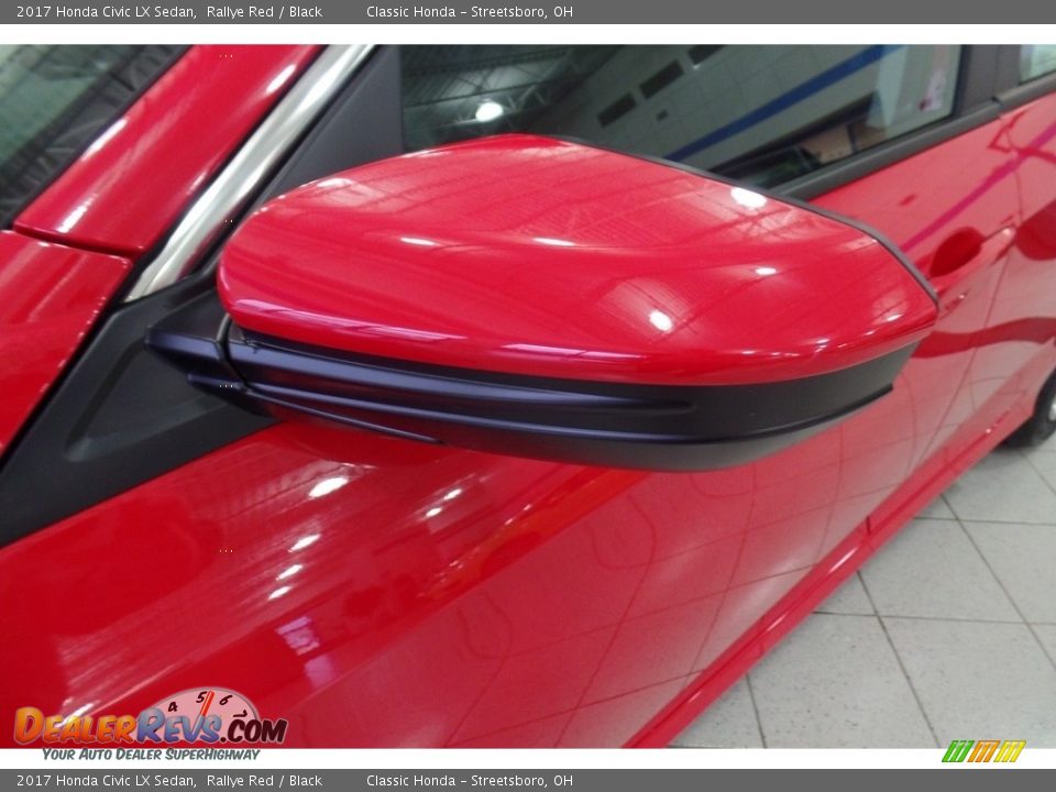 2017 Honda Civic LX Sedan Rallye Red / Black Photo #7