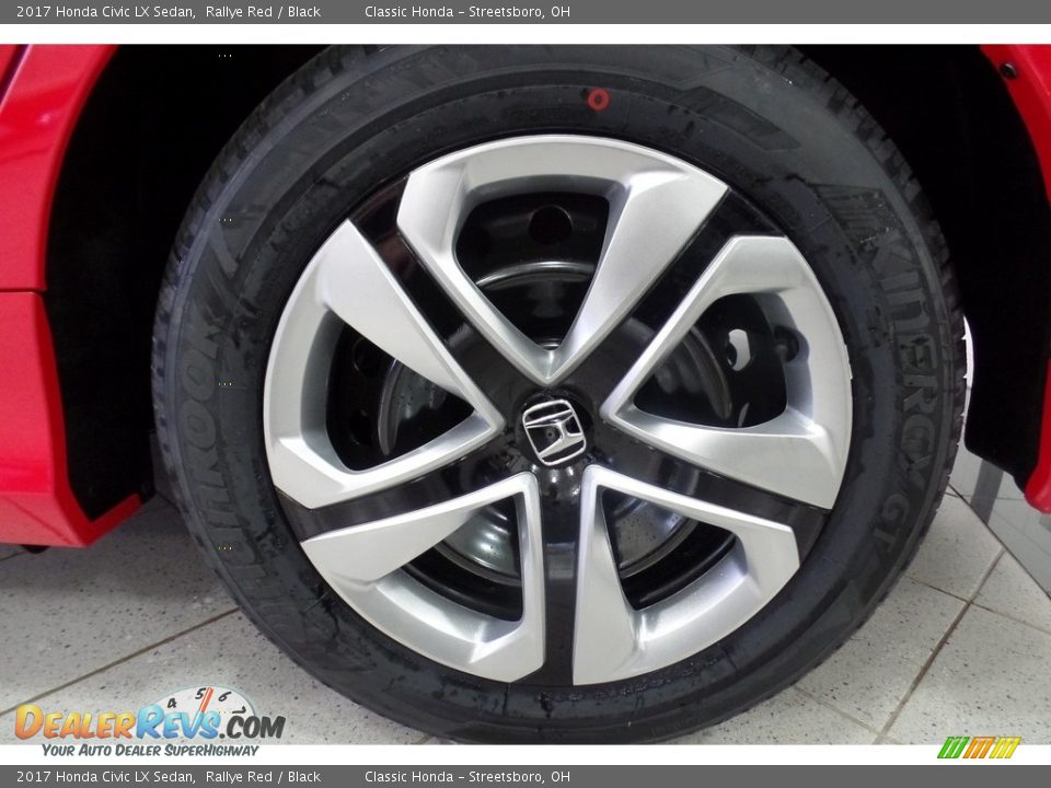 2017 Honda Civic LX Sedan Rallye Red / Black Photo #8