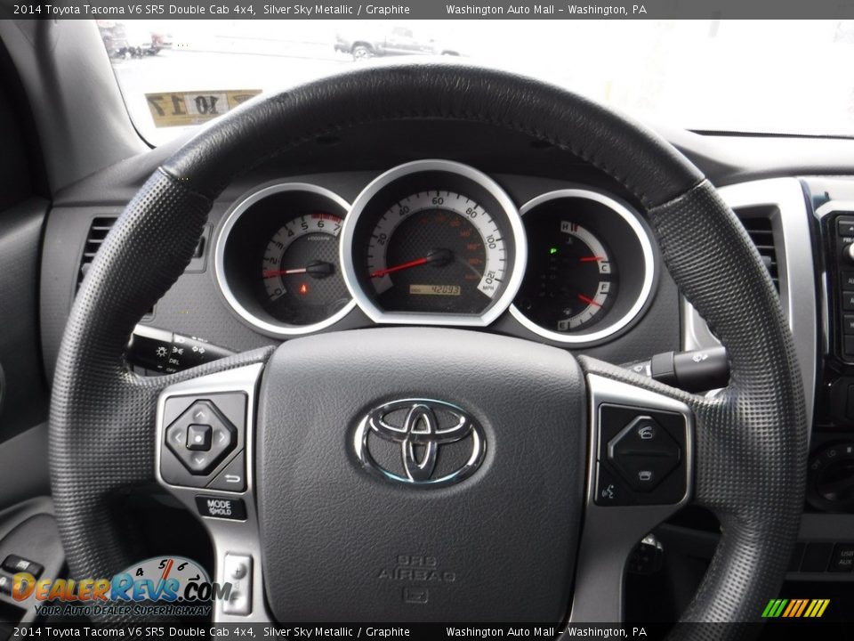 2014 Toyota Tacoma V6 SR5 Double Cab 4x4 Silver Sky Metallic / Graphite Photo #23