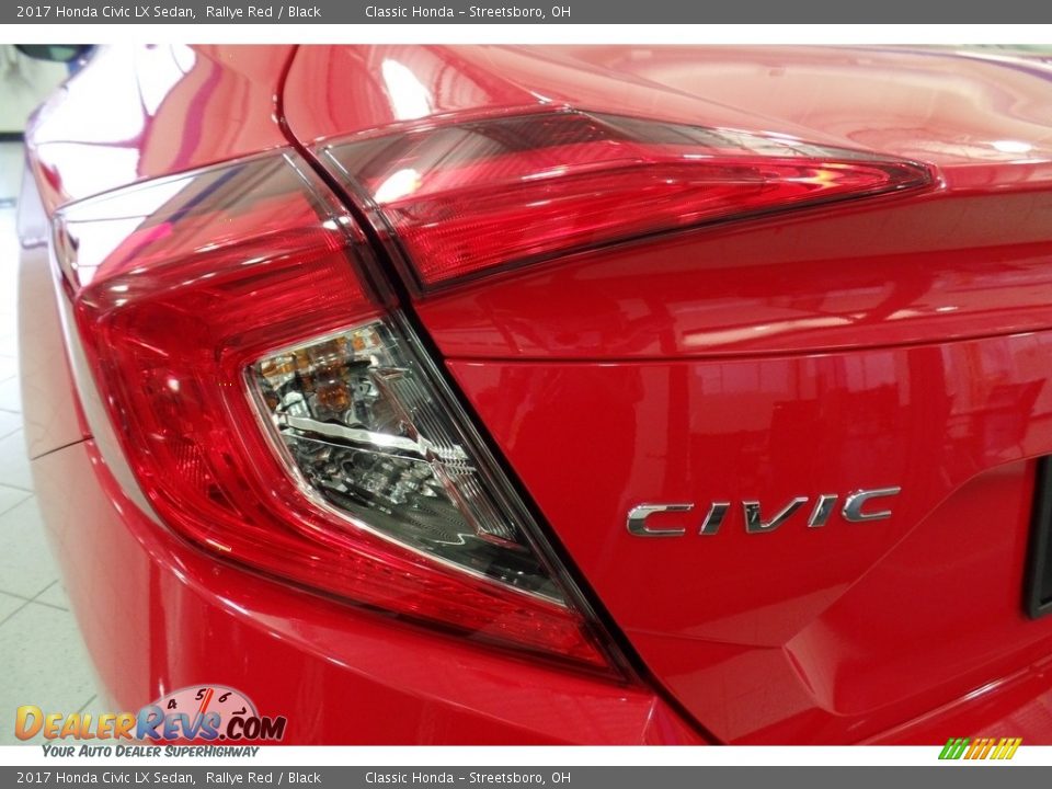 2017 Honda Civic LX Sedan Rallye Red / Black Photo #9