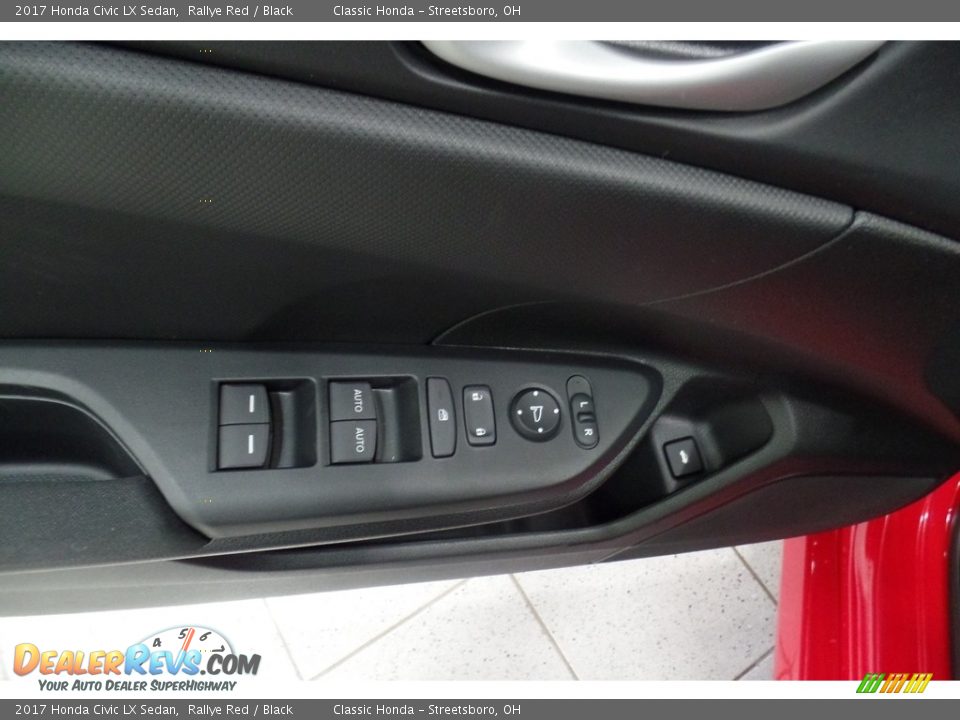 2017 Honda Civic LX Sedan Rallye Red / Black Photo #12