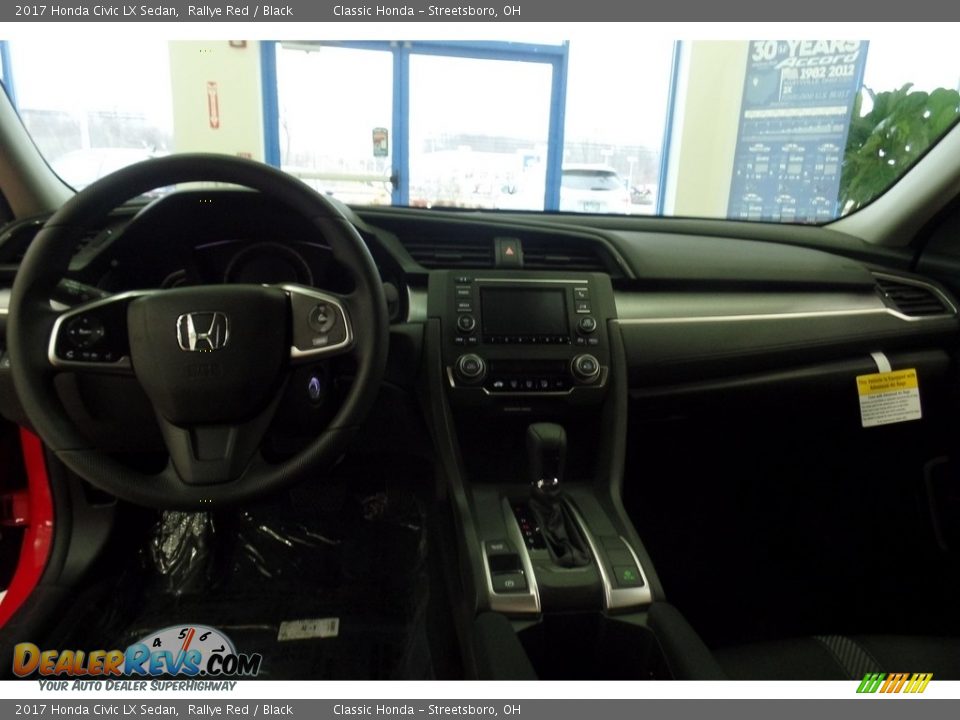 2017 Honda Civic LX Sedan Rallye Red / Black Photo #13