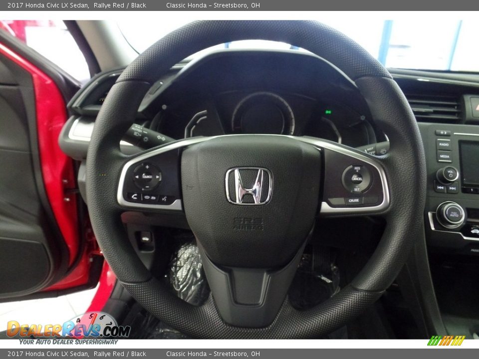 2017 Honda Civic LX Sedan Rallye Red / Black Photo #14