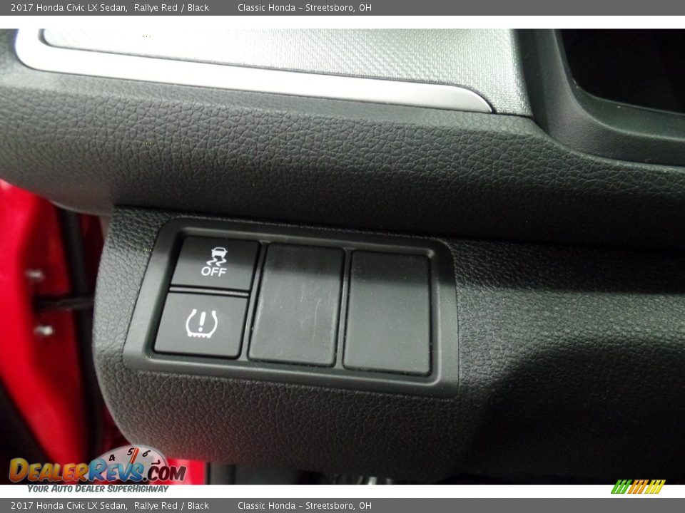 2017 Honda Civic LX Sedan Rallye Red / Black Photo #15