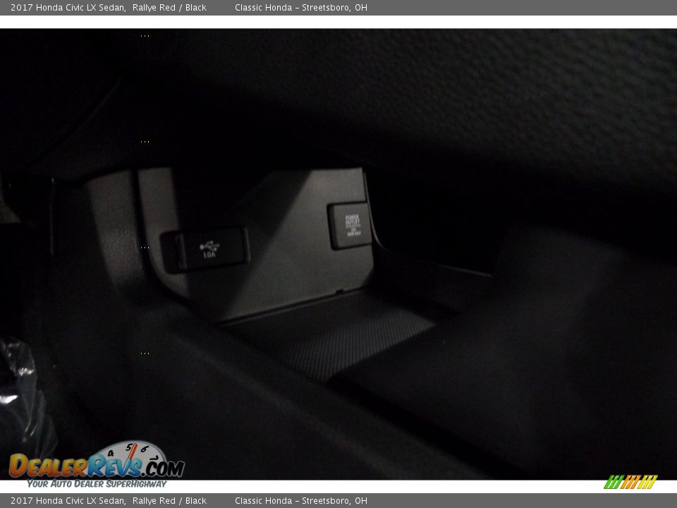 2017 Honda Civic LX Sedan Rallye Red / Black Photo #17