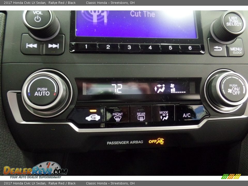 2017 Honda Civic LX Sedan Rallye Red / Black Photo #19