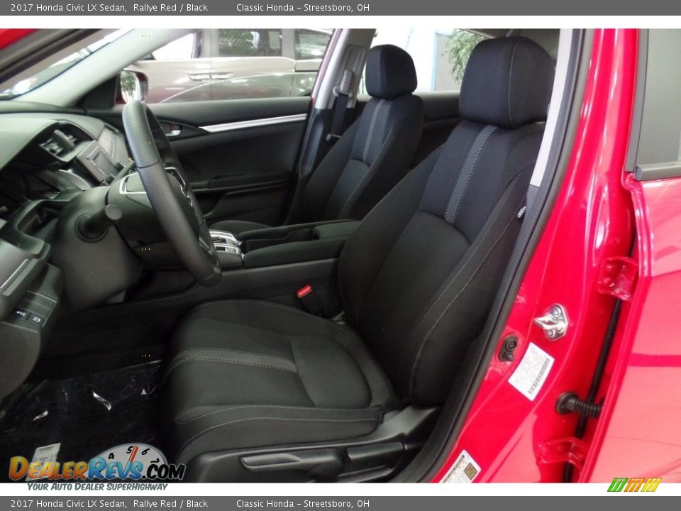 2017 Honda Civic LX Sedan Rallye Red / Black Photo #25