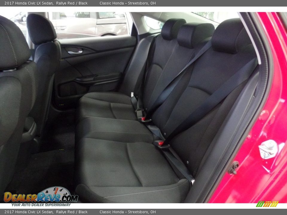 2017 Honda Civic LX Sedan Rallye Red / Black Photo #26