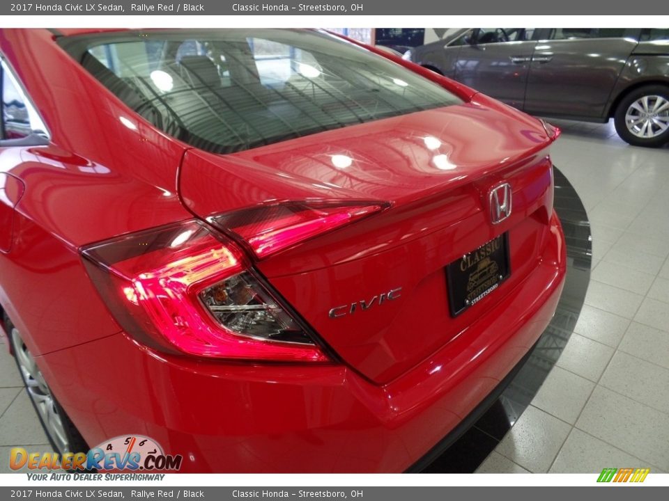 2017 Honda Civic LX Sedan Rallye Red / Black Photo #27