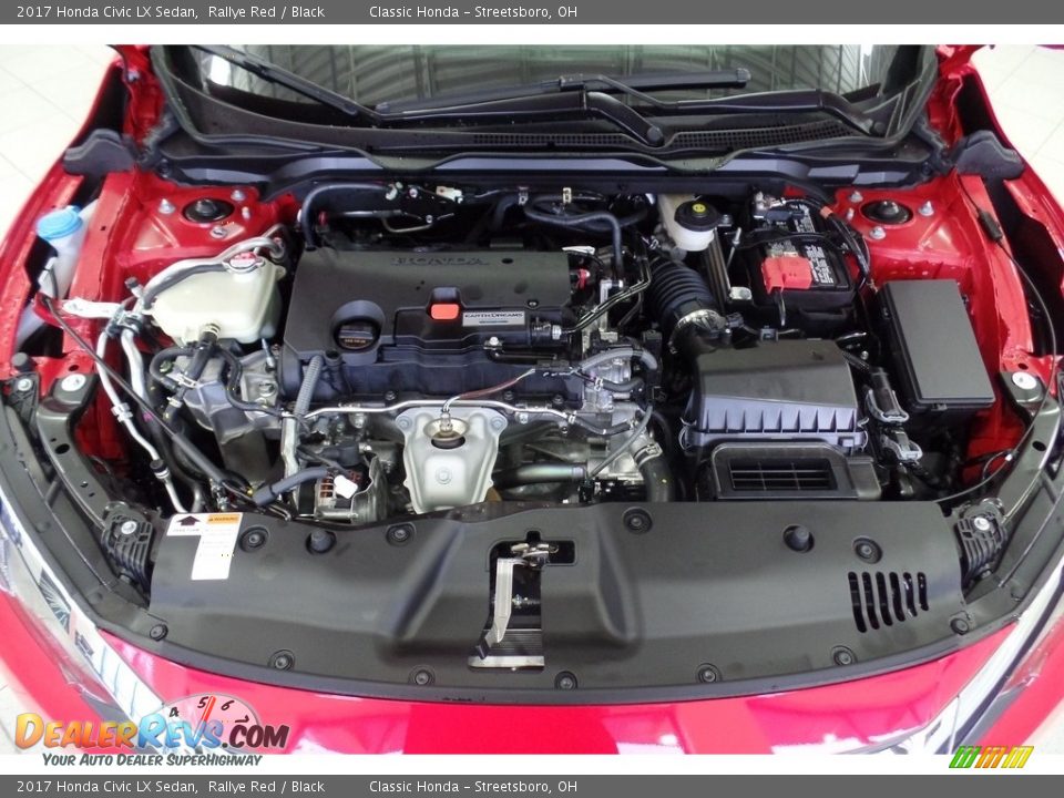 2017 Honda Civic LX Sedan Rallye Red / Black Photo #29