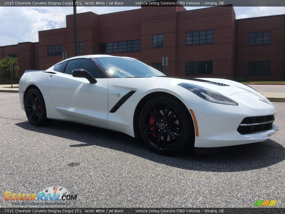 2015 Chevrolet Corvette Stingray Coupe Z51 Arctic White / Jet Black Photo #2