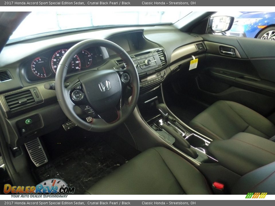 2017 Honda Accord Sport Special Edition Sedan Crystal Black Pearl / Black Photo #7