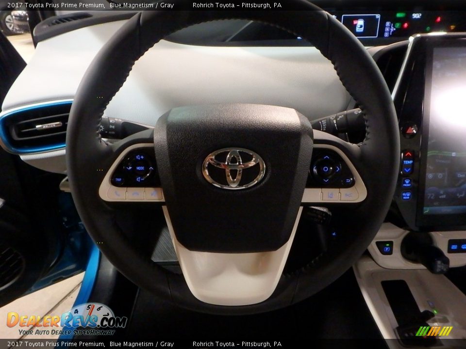 2017 Toyota Prius Prime Premium Steering Wheel Photo #11