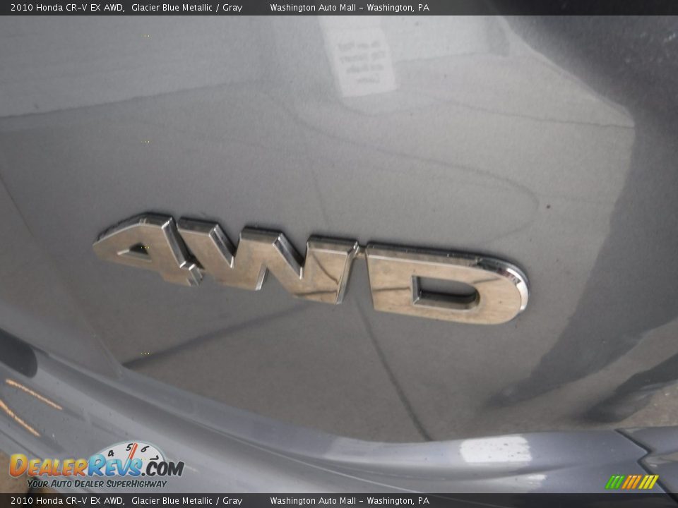 2010 Honda CR-V EX AWD Glacier Blue Metallic / Gray Photo #11