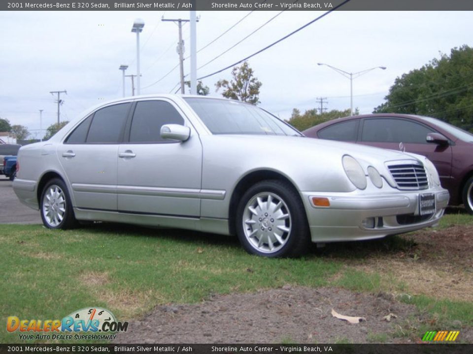 2001 Mercedes-Benz E 320 Sedan Brilliant Silver Metallic / Ash Photo #2