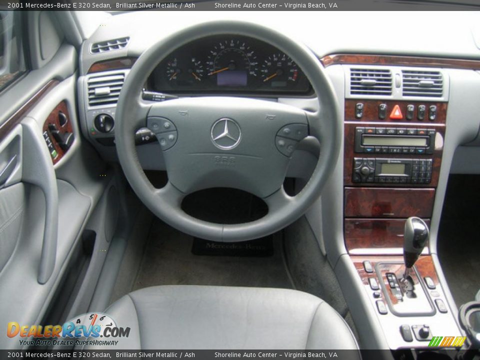 2001 Mercedes-Benz E 320 Sedan Brilliant Silver Metallic / Ash Photo #13