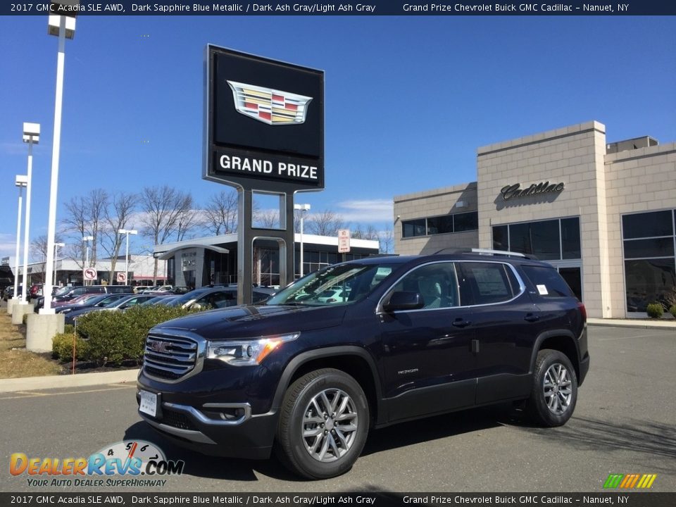 2017 GMC Acadia SLE AWD Dark Sapphire Blue Metallic / Dark Ash Gray/Light Ash Gray Photo #1