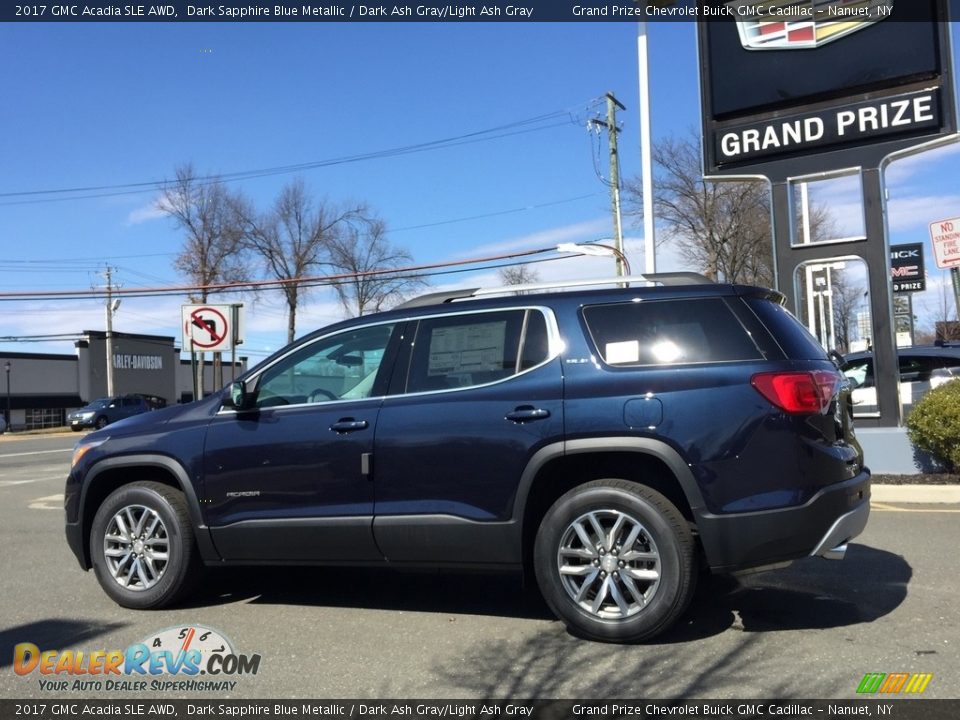 2017 GMC Acadia SLE AWD Dark Sapphire Blue Metallic / Dark Ash Gray/Light Ash Gray Photo #6