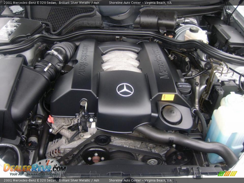 2001 Mercedes-Benz E 320 Sedan Brilliant Silver Metallic / Ash Photo #22