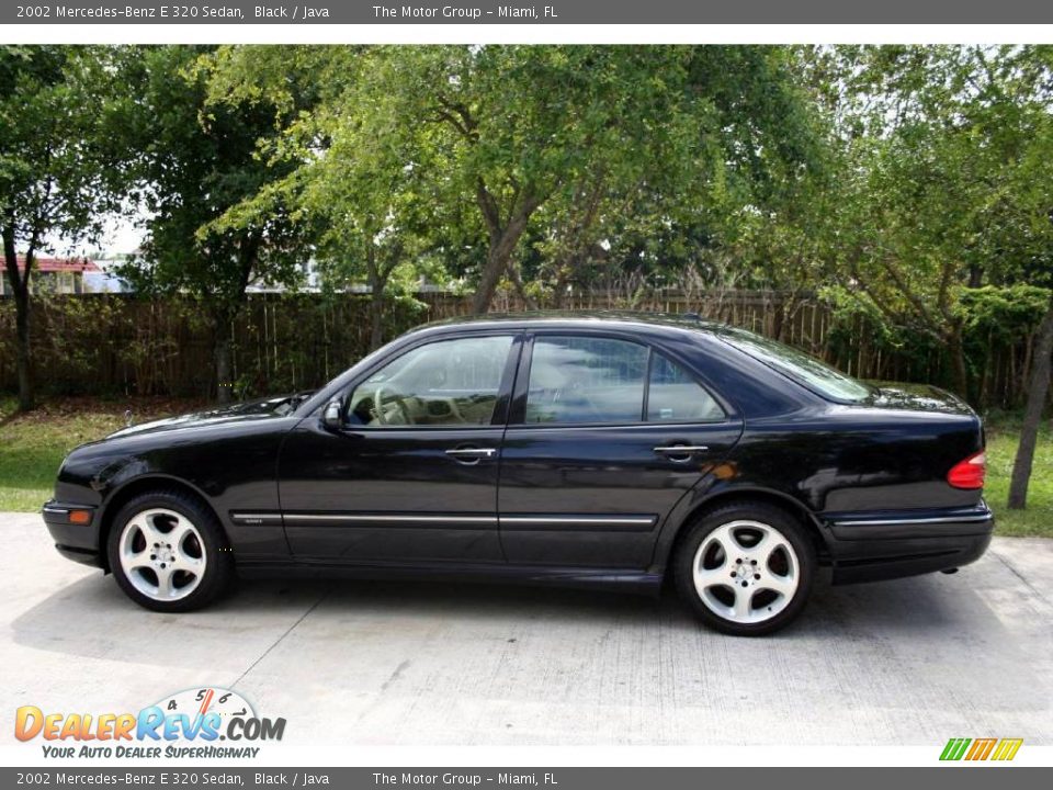 2002 Mercedes-Benz E 320 Sedan Black / Java Photo #5