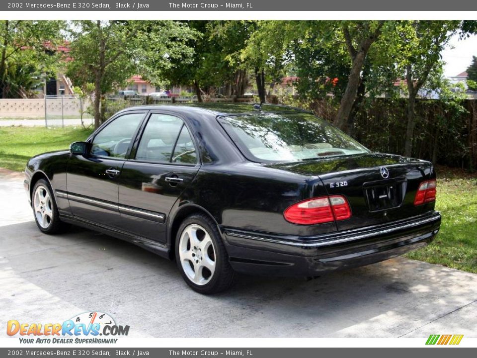 2002 Mercedes-Benz E 320 Sedan Black / Java Photo #8