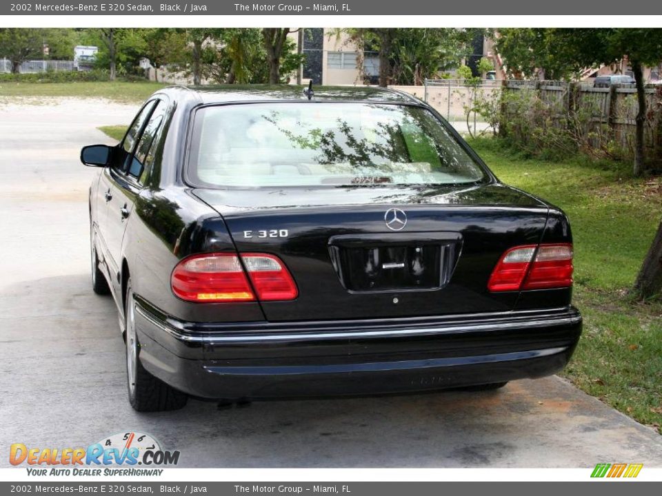 2002 Mercedes-Benz E 320 Sedan Black / Java Photo #10