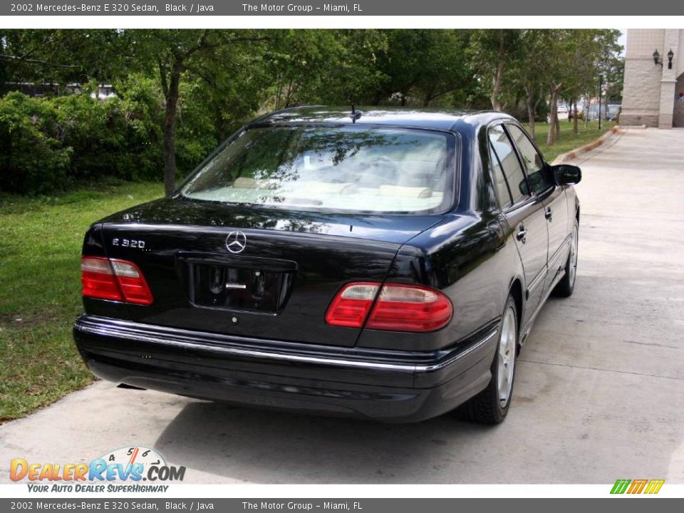 2002 Mercedes-Benz E 320 Sedan Black / Java Photo #11