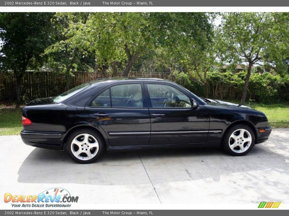 2002 Mercedes-Benz E 320 Sedan Black / Java Photo #15