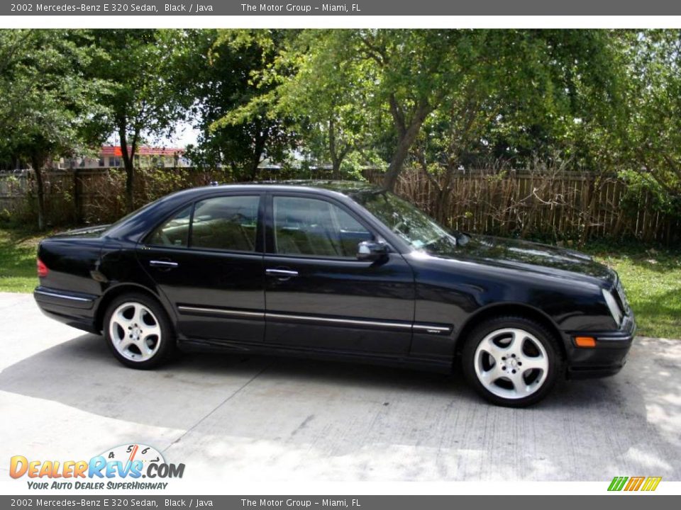 2002 Mercedes-Benz E 320 Sedan Black / Java Photo #17