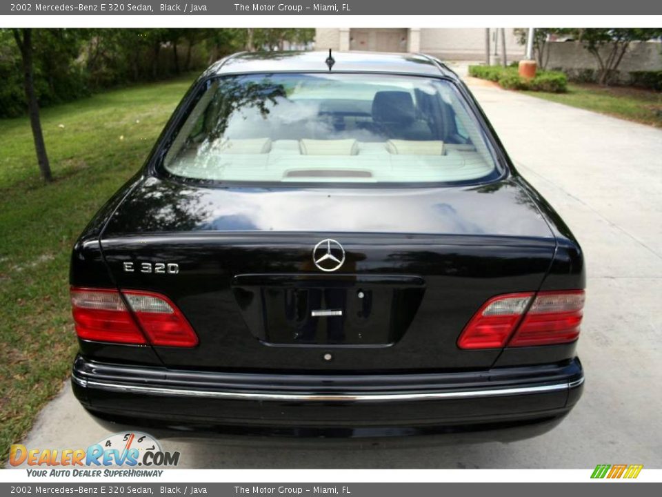 2002 Mercedes-Benz E 320 Sedan Black / Java Photo #22