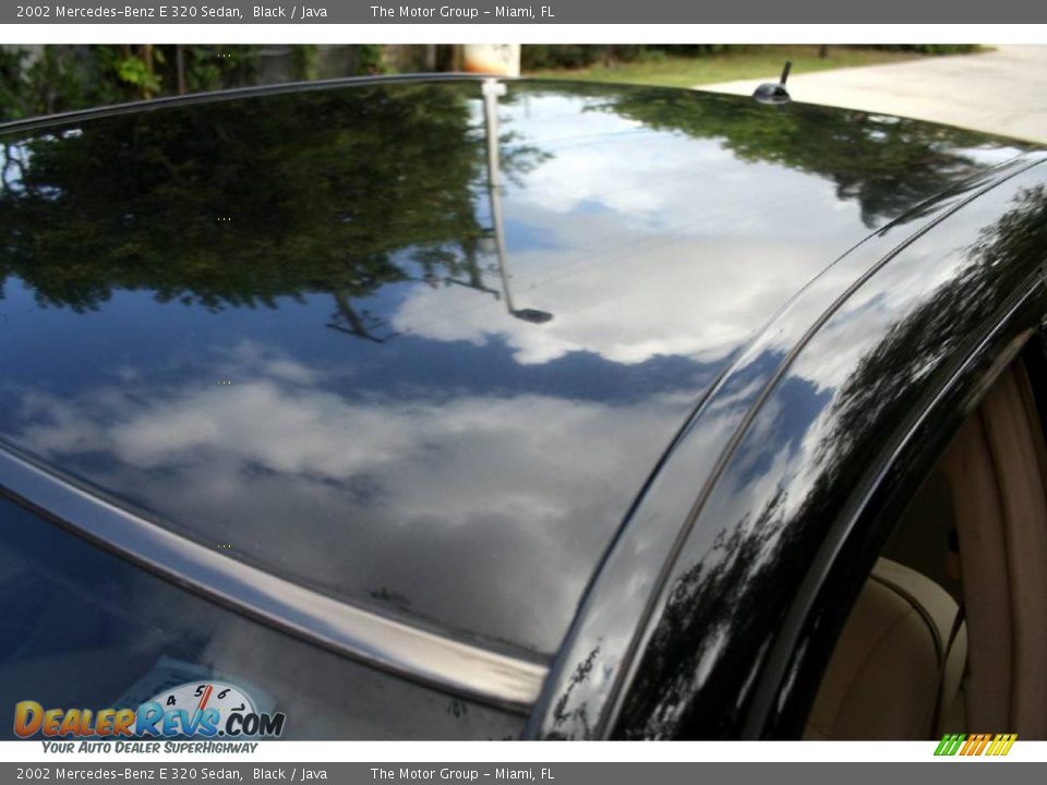 2002 Mercedes-Benz E 320 Sedan Black / Java Photo #24
