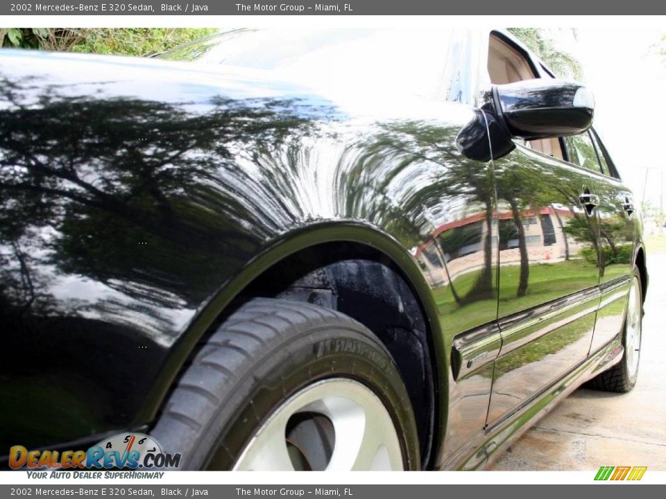 2002 Mercedes-Benz E 320 Sedan Black / Java Photo #25