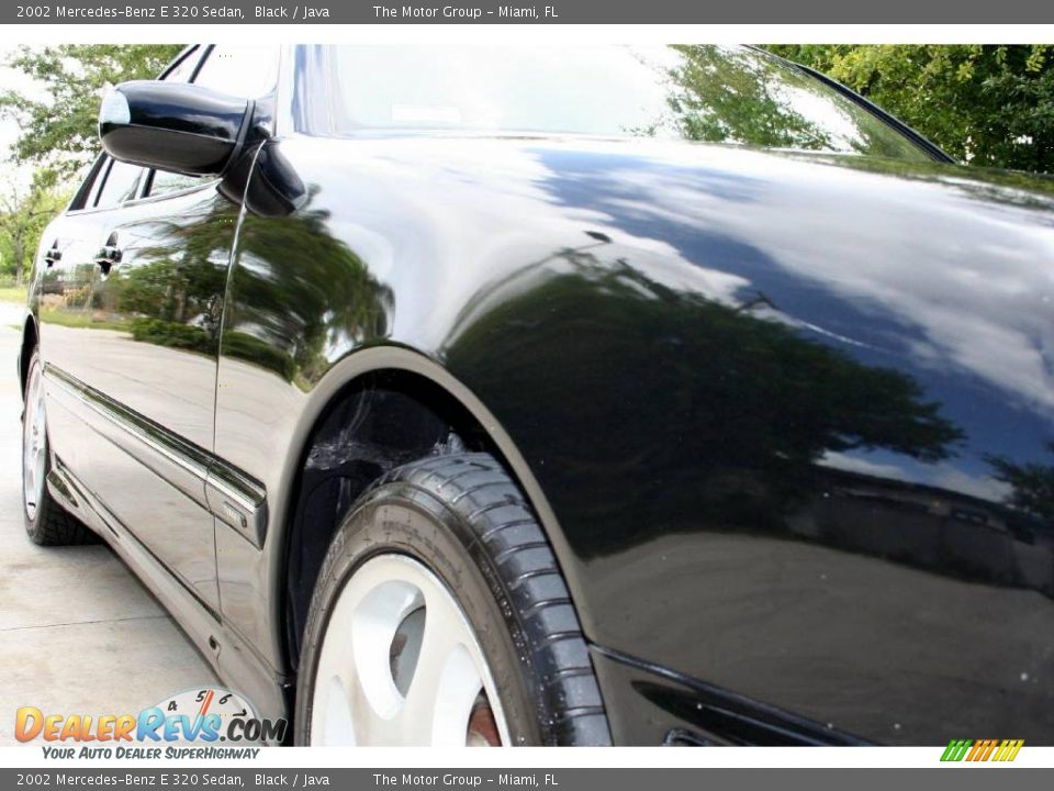 2002 Mercedes-Benz E 320 Sedan Black / Java Photo #26