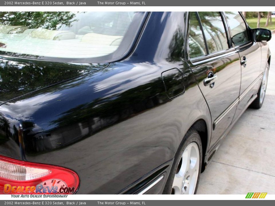 2002 Mercedes-Benz E 320 Sedan Black / Java Photo #27