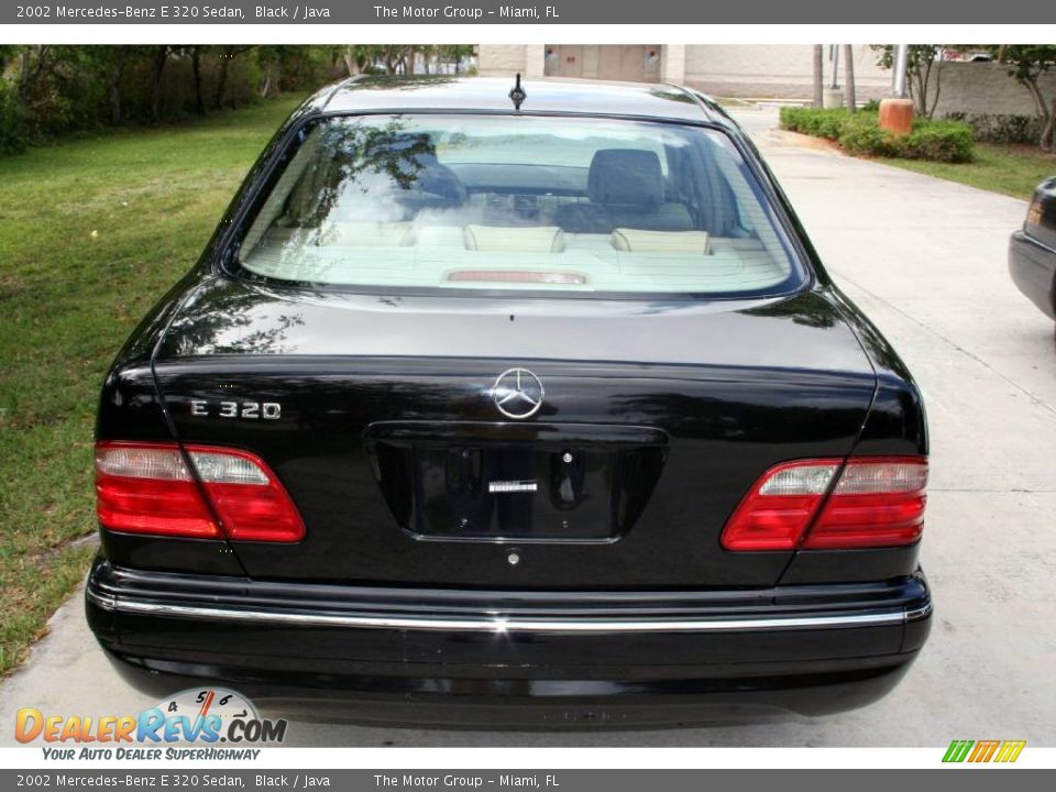 2002 Mercedes-Benz E 320 Sedan Black / Java Photo #29