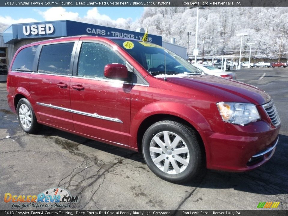 2013 Chrysler Town & Country Touring Deep Cherry Red Crystal Pearl / Black/Light Graystone Photo #9