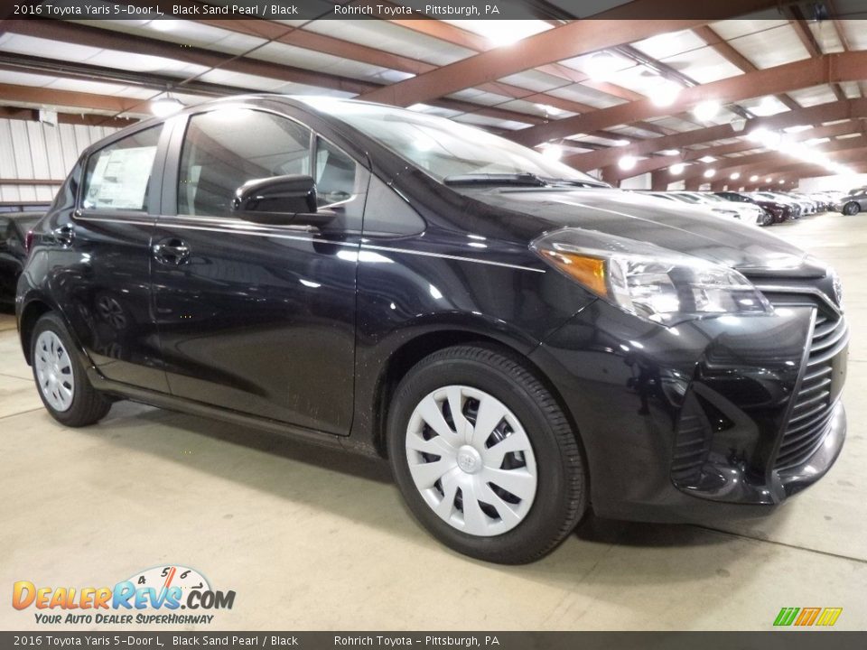 2016 Toyota Yaris 5-Door L Black Sand Pearl / Black Photo #1