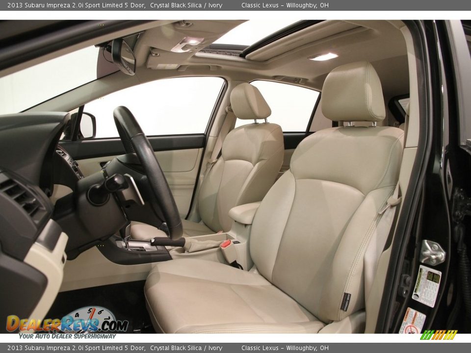 2013 Subaru Impreza 2.0i Sport Limited 5 Door Crystal Black Silica / Ivory Photo #6