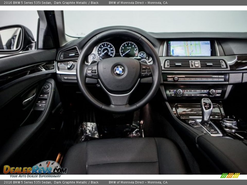 2016 BMW 5 Series 535i Sedan Dark Graphite Metallic / Black Photo #4