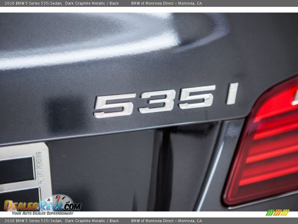 2016 BMW 5 Series 535i Sedan Dark Graphite Metallic / Black Photo #7