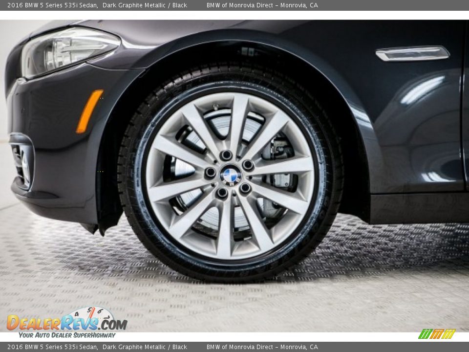 2016 BMW 5 Series 535i Sedan Dark Graphite Metallic / Black Photo #8