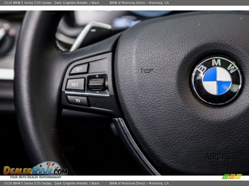 2016 BMW 5 Series 535i Sedan Dark Graphite Metallic / Black Photo #17