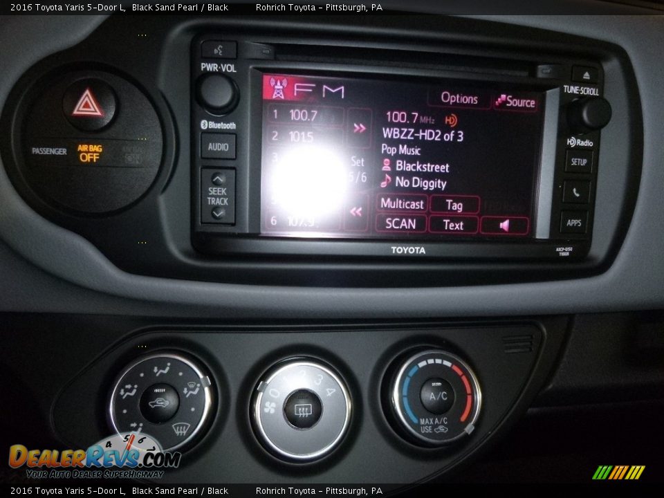 2016 Toyota Yaris 5-Door L Black Sand Pearl / Black Photo #14